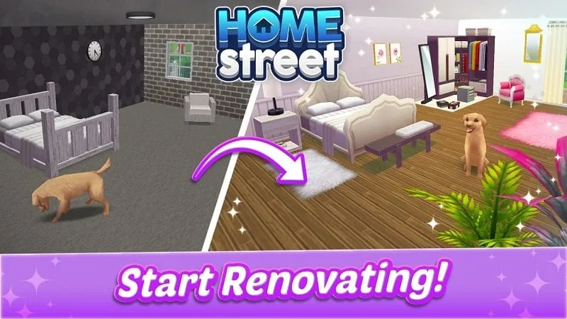 In-game store interface with furniture and decorations.