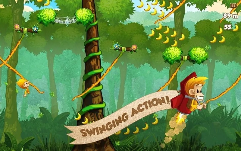 Installing Benji Bananas Mod APK on an Android Phone.