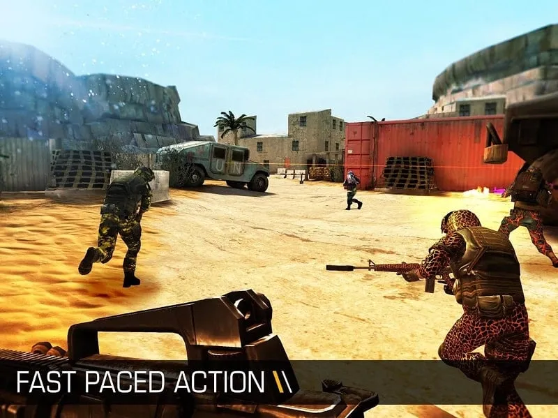 Installing Bullet Force MOD APK on an Android Device.