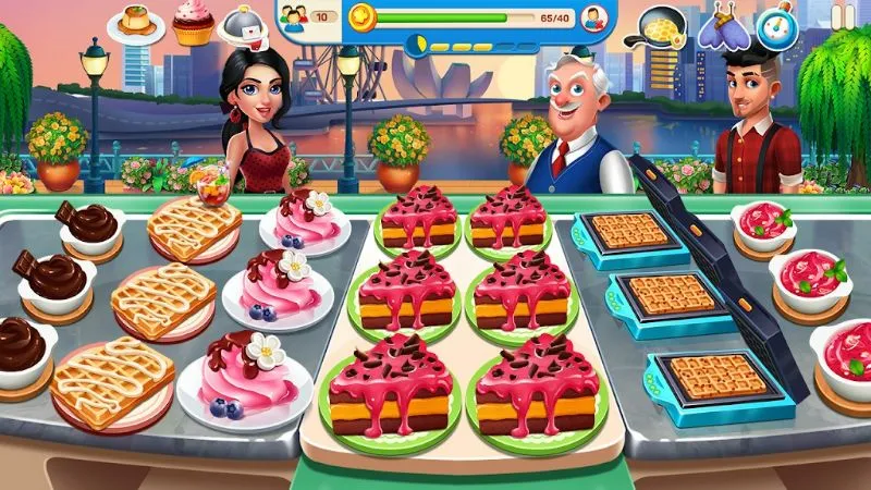 Cài đặt Cooking Travel MOD APK trên điện thoại Android.