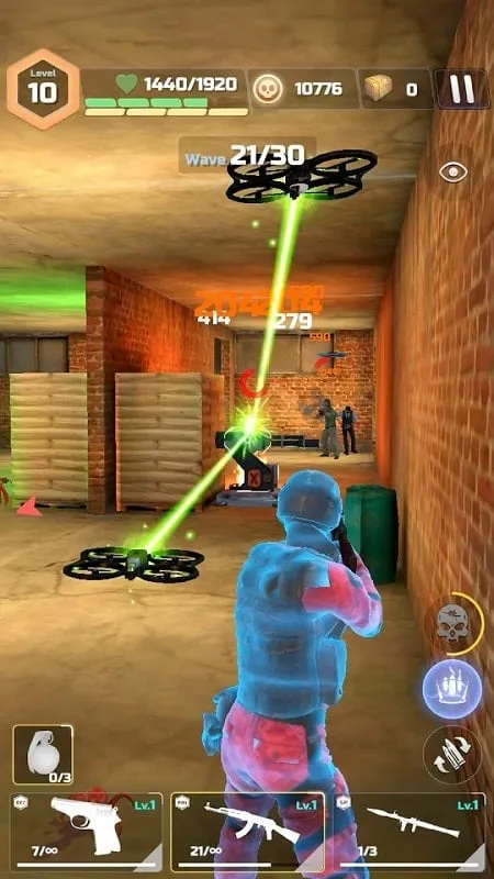 Proses instalasi Counter Shooter Cover Fire di perangkat Android