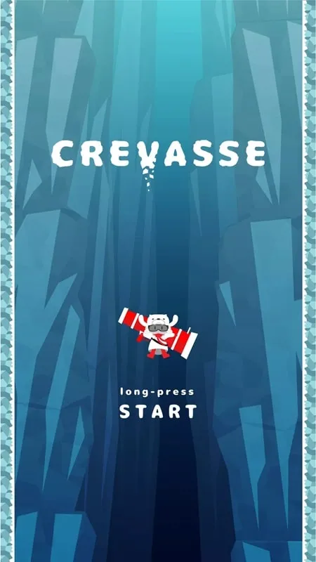 Installing Crevasse MOD APK on an Android smartphone.