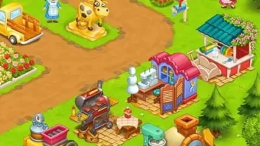 Installing Farm Town MOD APK on an Android device.