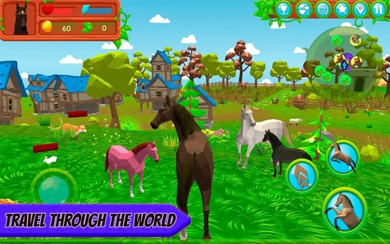 Installing Horse Family on an Android smartphone.