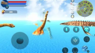 Installing Plesiosaurus Simulator MOD APK on an Android device.