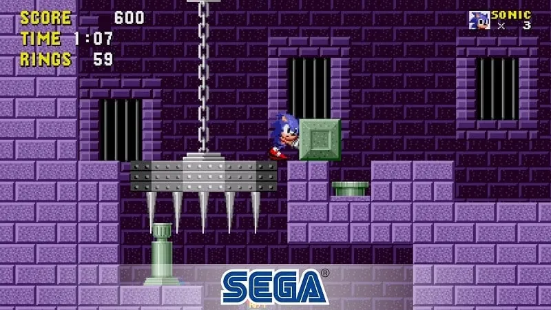 Installing Sonic the Hedgehog Classic MOD APK on an Android phone.