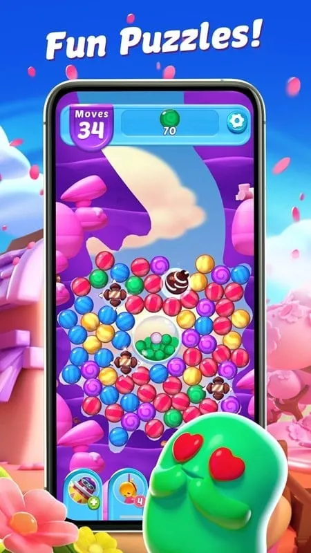 Installing Sugar Blast MOD APK on Android device.