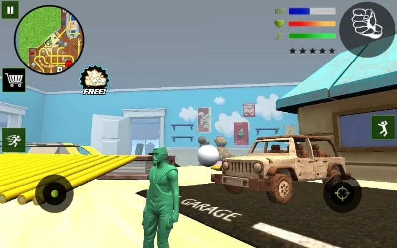 Installing the Army Toys Town MOD APK on an Android smartphone.