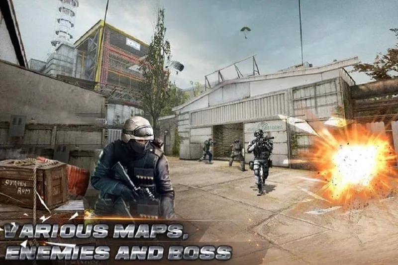 Installing the Critical Strike MOD APK on an Android smartphone.