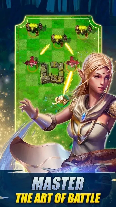 Installing the Hero's Fate MOD APK on an Android phone.