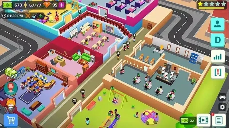 Installing the Idle Daycare Tycoon MOD APK on an Android device.