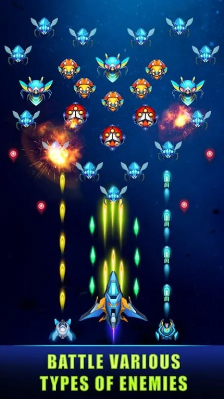 Installing the Universe Invader Alien Attack MOD APK on an Android Smartphone.