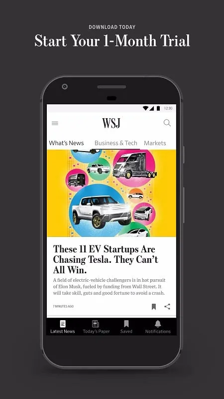 Introductory video in The Wall Street Journal mod