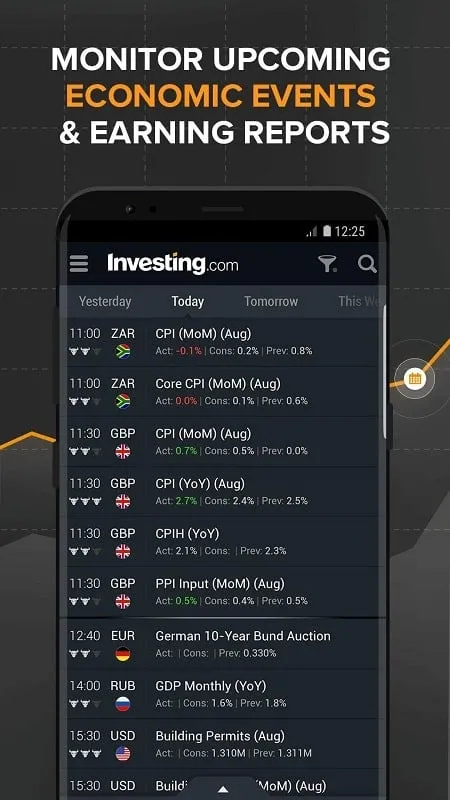 Investing.com mod stock tracking