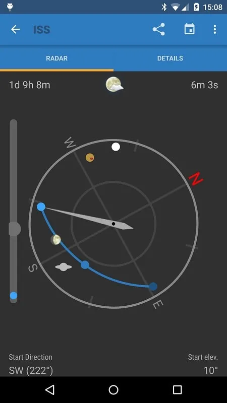 ISS Detector Pro compass feature usage