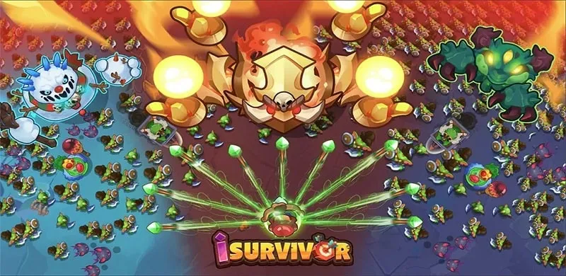 Gameplay iSurvivor dengan grafis yang memukau