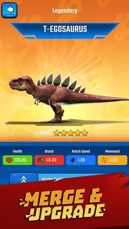 Jurassic Warfare Dino Battle juego gratis