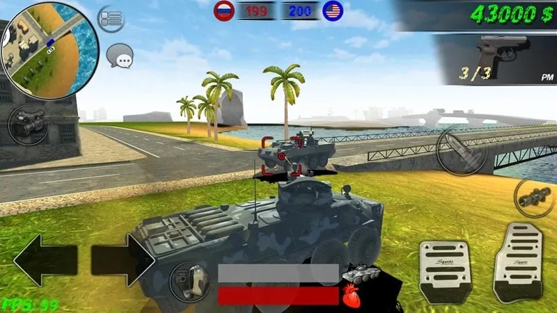 Land Of Battle gameplay on a mobile device.