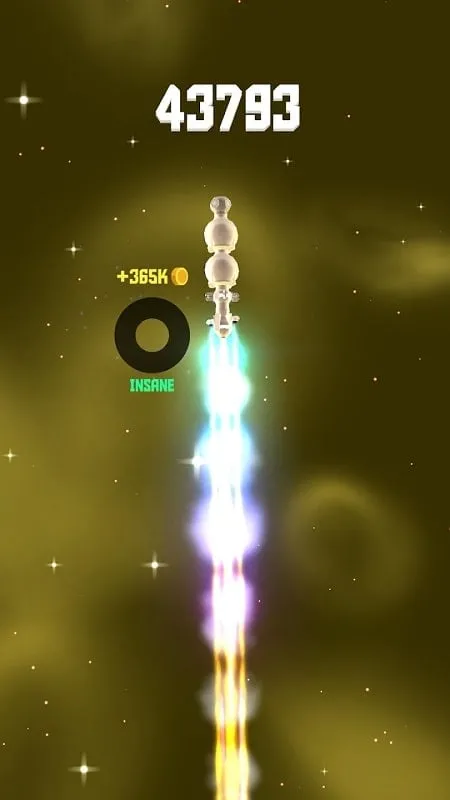 Launching a rocket in Space Frontier 2.