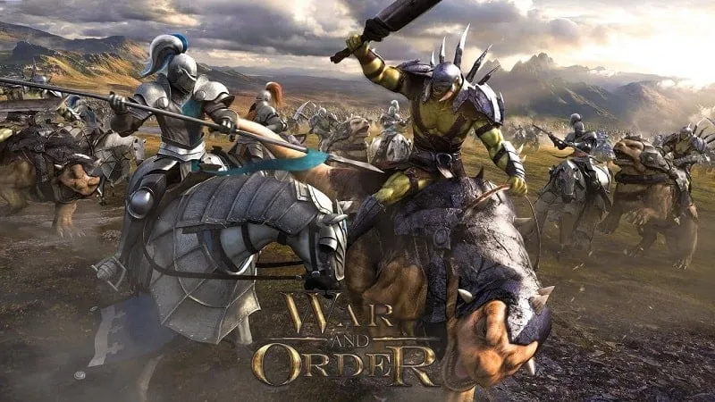 Lanzando War and Order en un dispositivo Android.