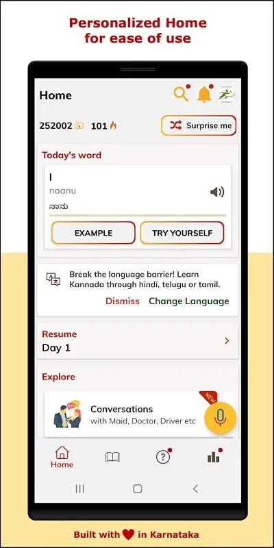 Learn Kannada SmartApp mod download button