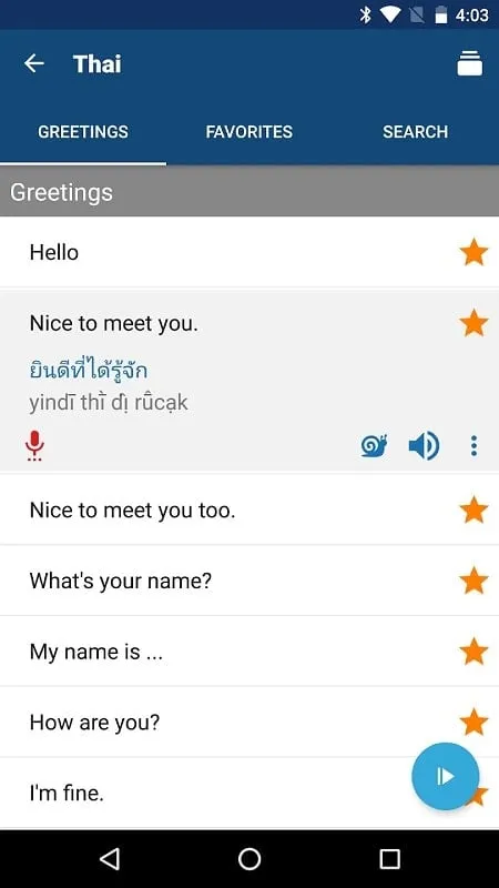 Learn Thai Phrases mod search function