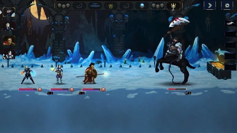 Legend of Keepers gameplay screenshot showcasing a battle.