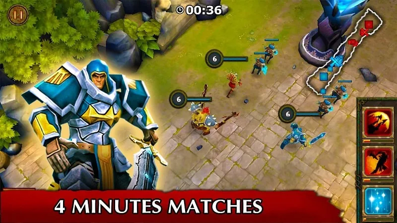 Legendary Heroes MOBA Offline in-game shop interface.