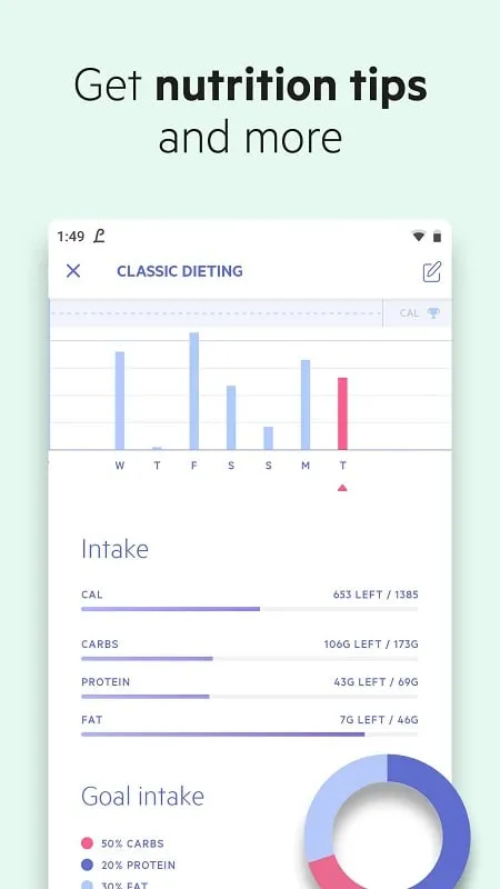 Lifesum mod food and drink menu