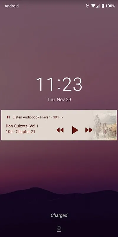 Listen Audiobook Player displaying various book categories