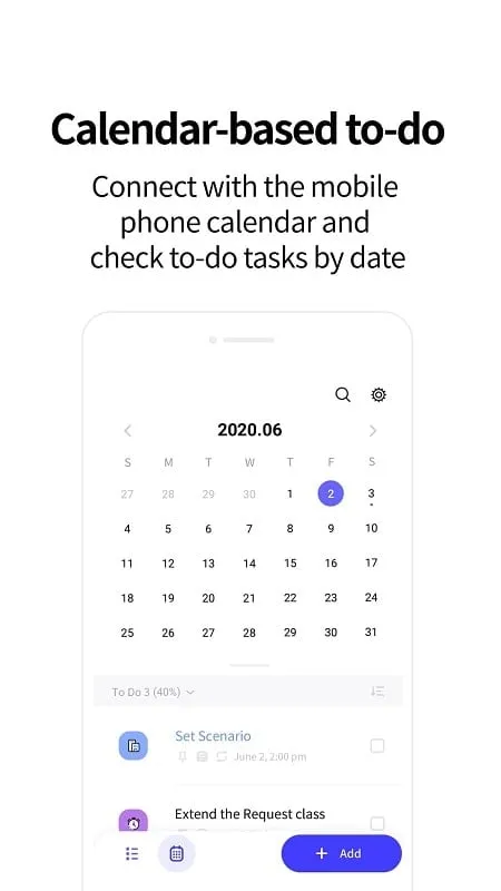 LockScreen Calendar Schedule Mod APK, usando diferentes categorias de tarefas