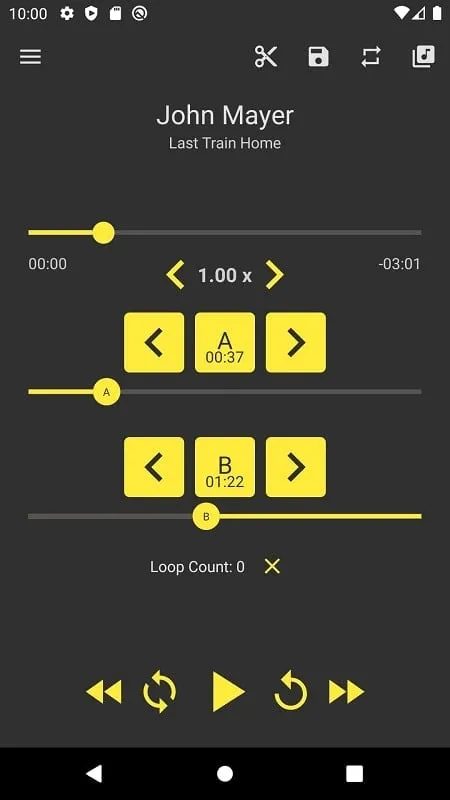 Loop Player mod interface showing premium features