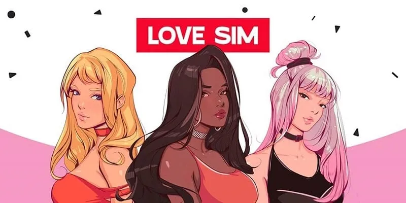 Lovesim: Your Hollywood Celebrity Girl game cover.