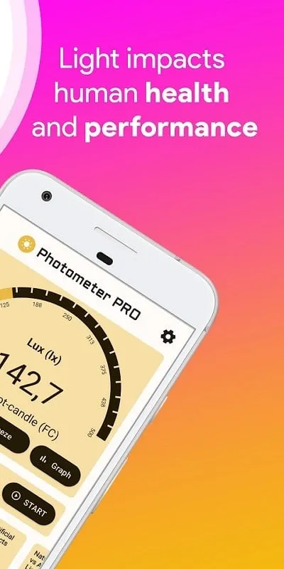 Lux Light Meter Photometer PRO mod apk 