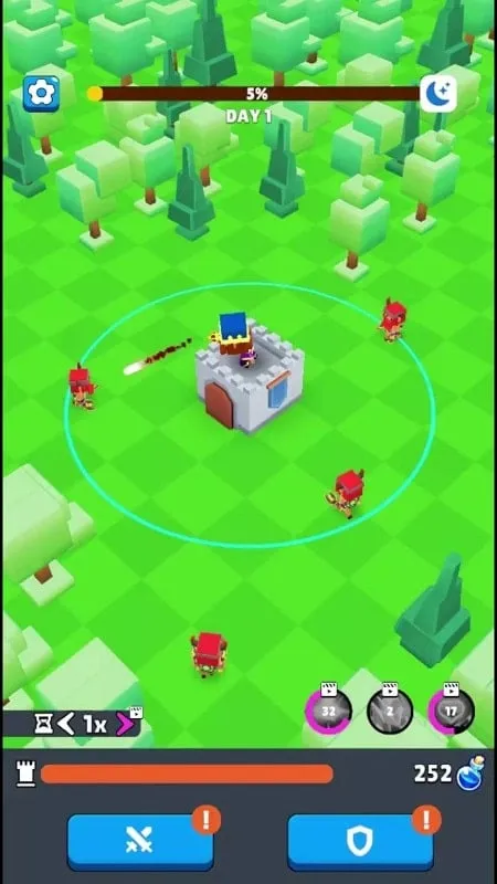 Magic Hero gameplay on an Android phone.