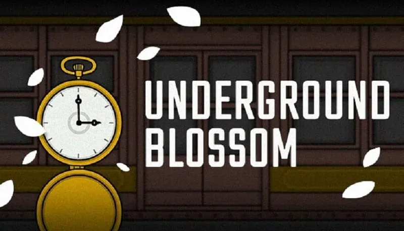 Main character standing in a subway station in Underground Blossom.