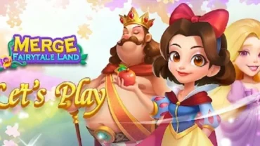 Main game screen showcasing the merging mechanic in Merge Fairytale Land.