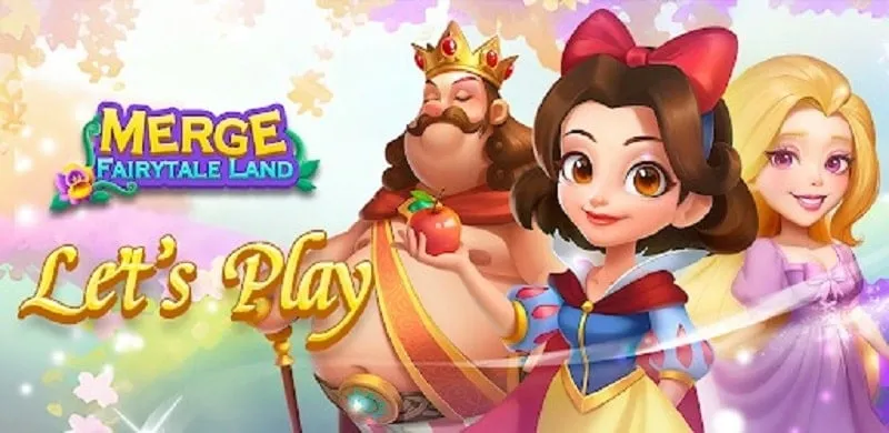 Main game screen showcasing the merging mechanic in Merge Fairytale Land.