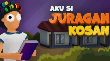 Main screen of Aku Si Juragan Kosan showing the gameplay.