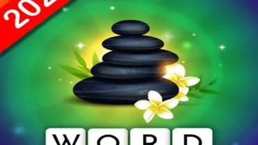 Main screen of Calming Word Blocks displaying the gameplay.