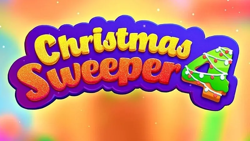 Main screen of Christmas Sweeper 4 displaying the holiday theme.