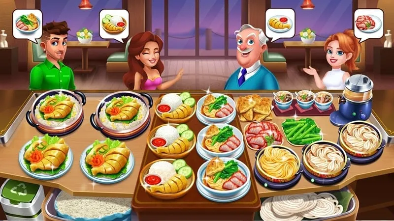 Main screen of Cooking Wonderland showcasing vibrant graphics and gameplay.