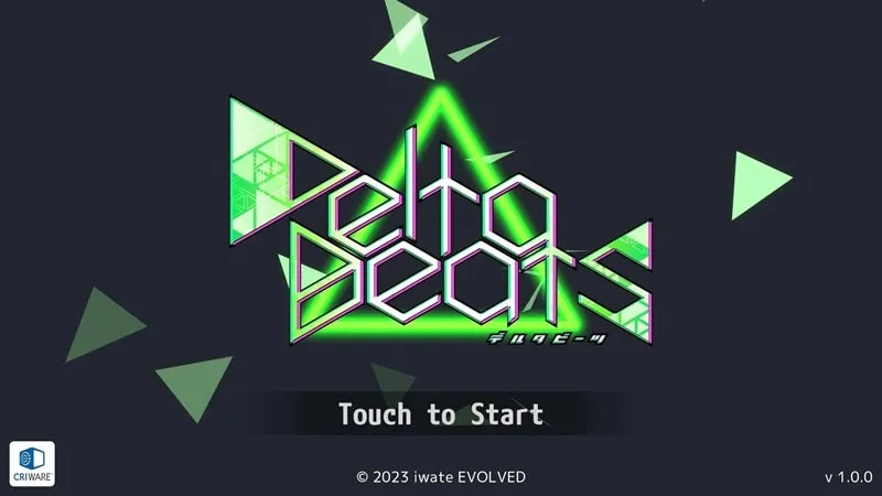 Main screen of DeltaBeats showcasing its vibrant interface.