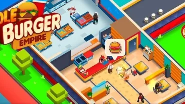 Main screen of Idle Burger Tycoon showcasing the gameplay.