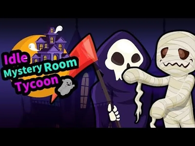 Main screen of Idle Mystery Room Tycoon showcasing the gameplay.