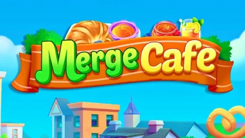 Main screen of merge cafe mobile game