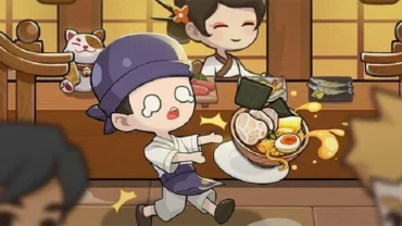 Main screen of My Sushi Story depicting the restaurant layout.