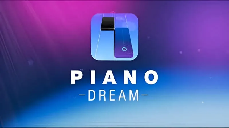 Main screen of Piano Dream displaying gameplay.