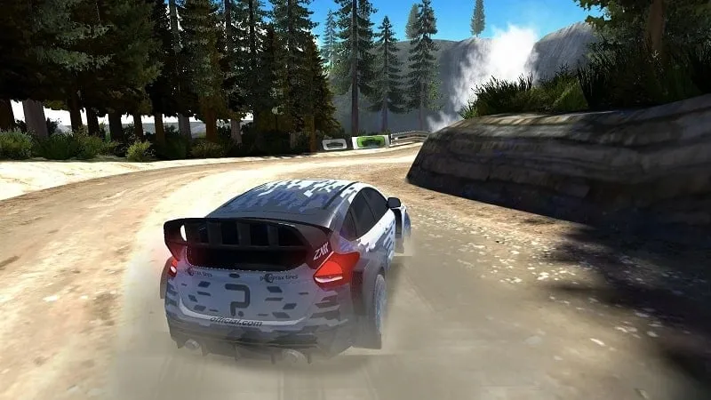 Main screen of Rally Racer Dirt on Android.