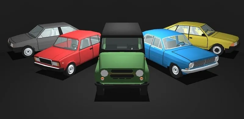 Main screen of Retro Garage displaying a classic car.